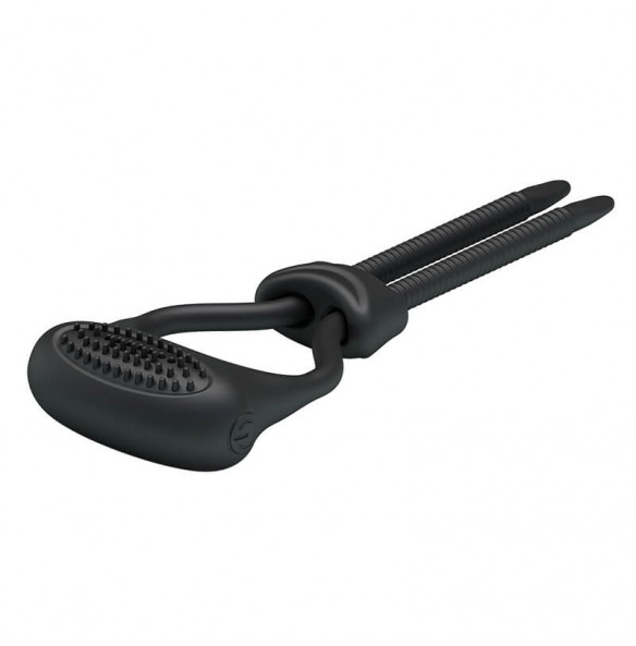 PRETTY LOVE - Male Delay Adjustable Cock Ring (Battery - Black) PRETTY LOVE - Male Delay Adjustable Cock Ring (Battery - Black)